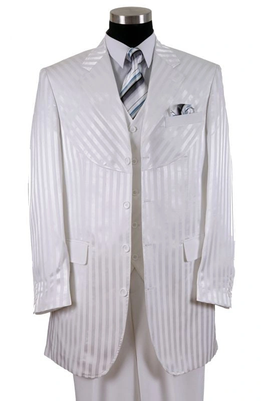 Milano Moda Herenpak 2915V Wit: Stijlvol elegantie met een vleugje Italiaanse passie voor de moderne man.